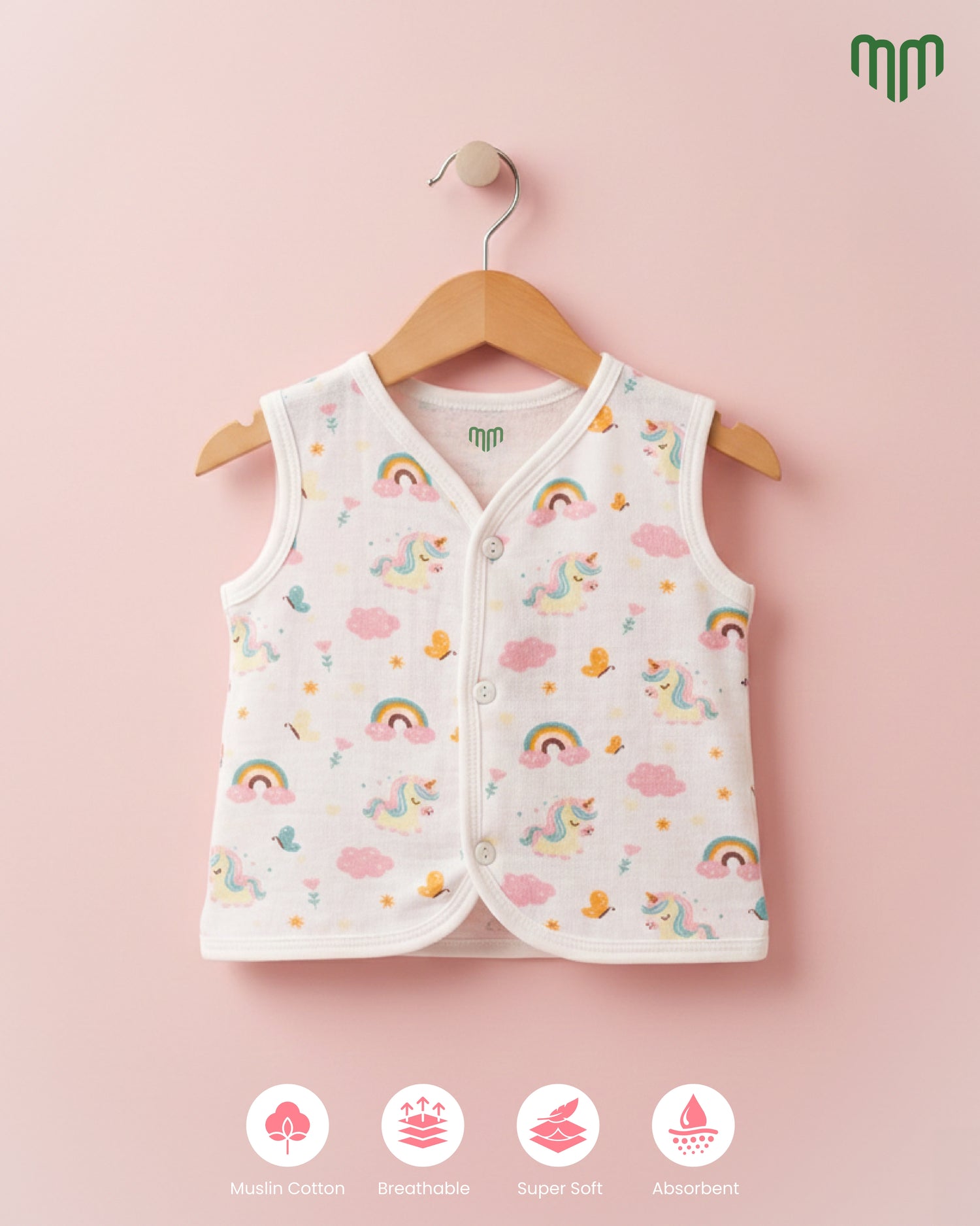 Little Unicorn Muslin Jabla