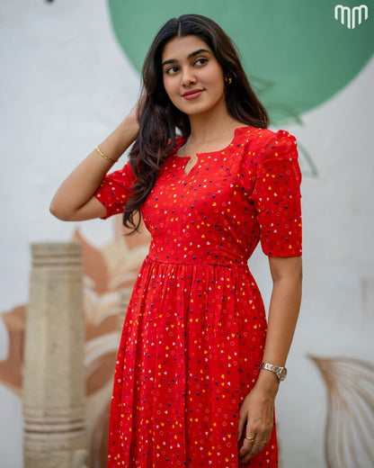 Red_Luv Maternity Maxi