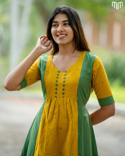 Niharika Handloom Cotton Maternity Maxi