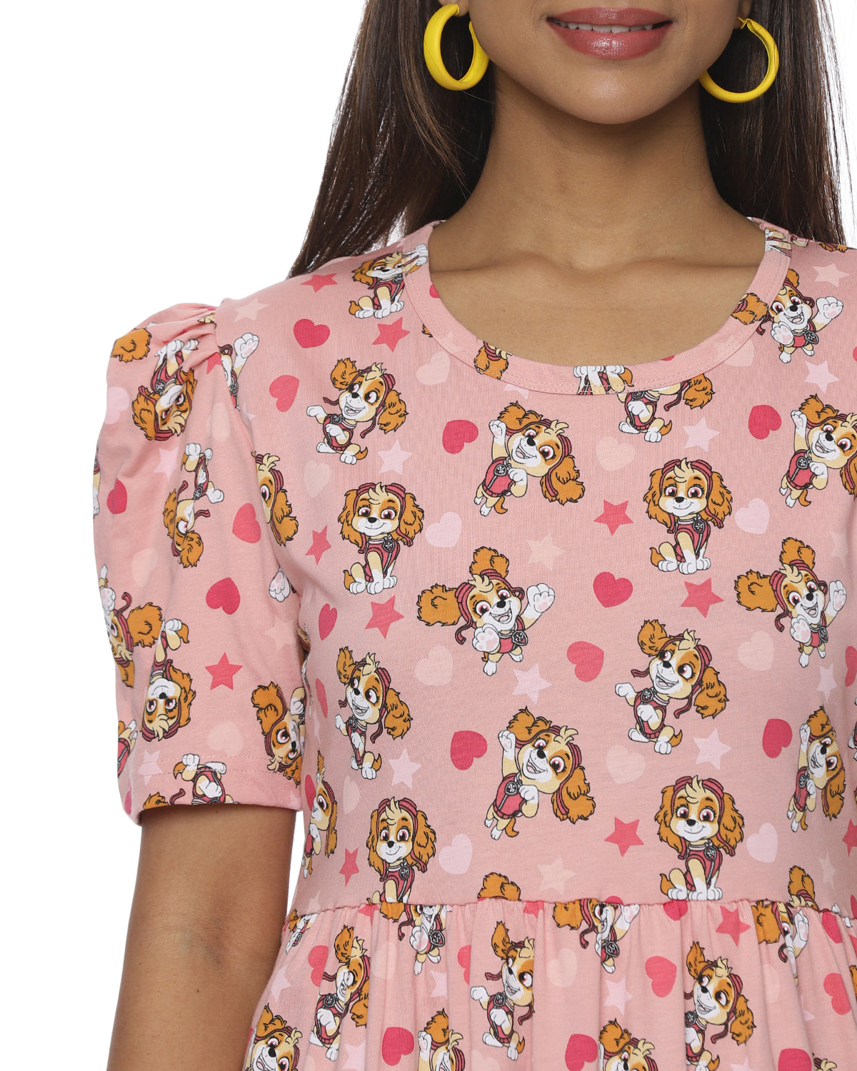 Puppy | Casual Non-Maternity Loungewear - Puff Sleeve | Full Length