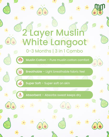 Little Leaf Muslin Nappy