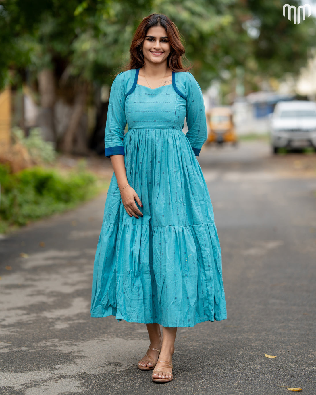 Teja Handloom Cotton Maternity Maxi