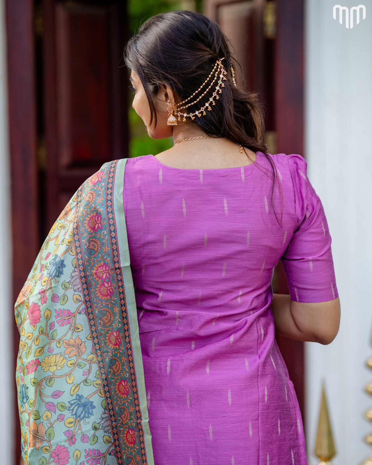 Yazhini Premium Raw Silk Maternity Kurti Set with top cotton lining