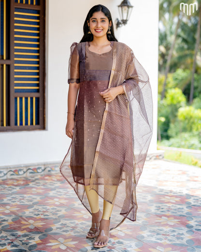 Mishka Maternity Kurti Set - Top with Cotton Lining &amp; Dupatta