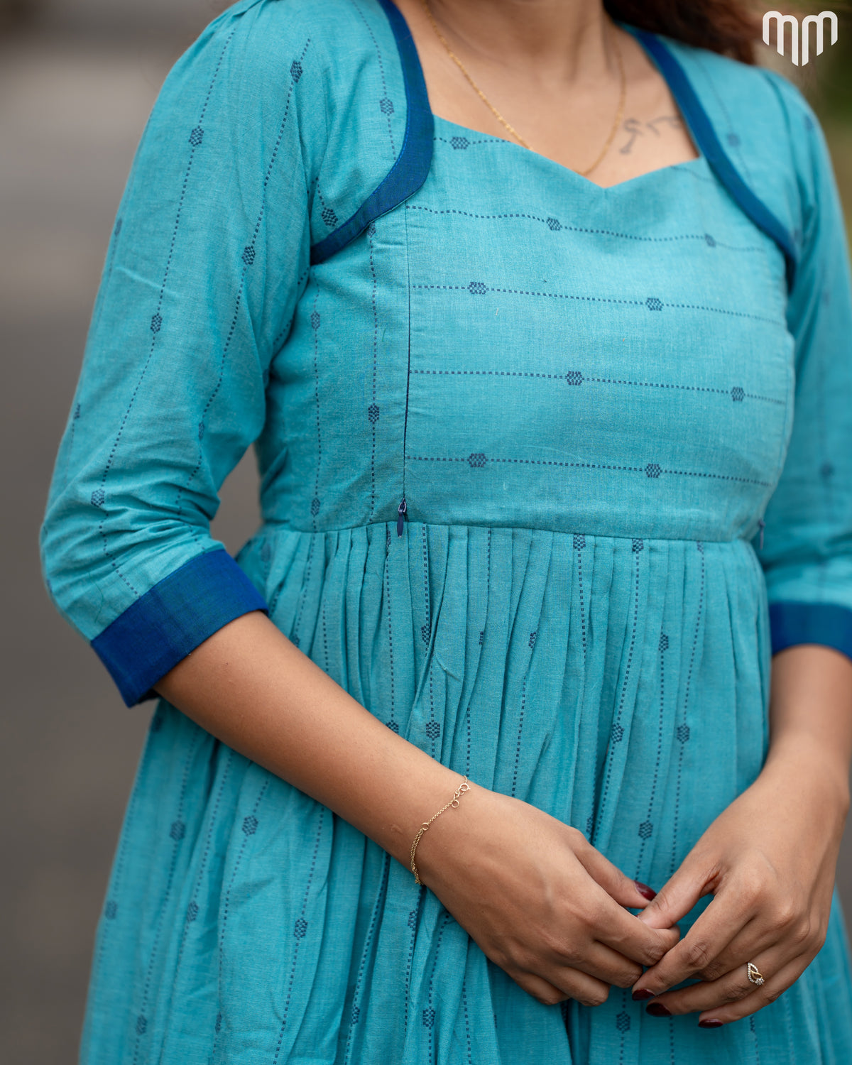 Teja Handloom Cotton Maternity Maxi