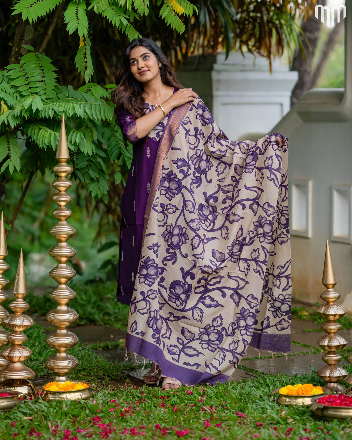 Sindhoori Premium Raw Silk Maternity Kurti Set with top cotton lining
