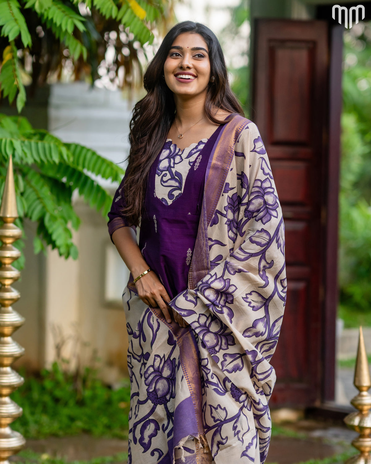 Sindhoori Premium Raw Silk Maternity Kurti Set with top cotton lining