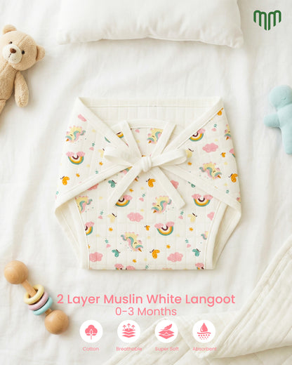 Little Unicorn Muslin Nappy