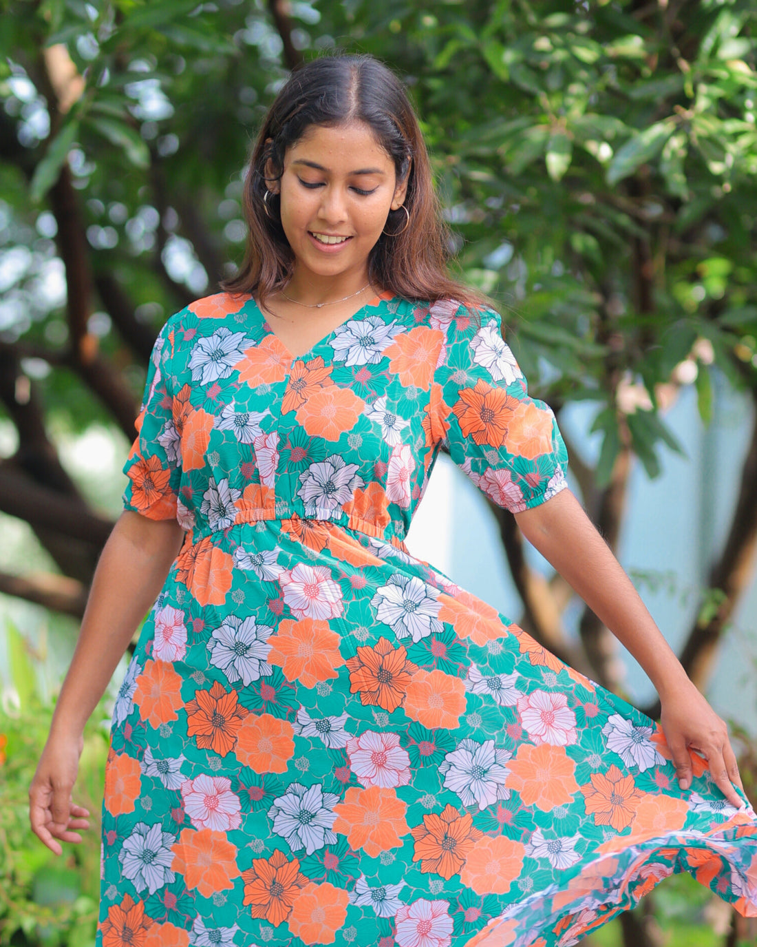 Mahira | Maternity Maxi with Full Lining [Center Zip]