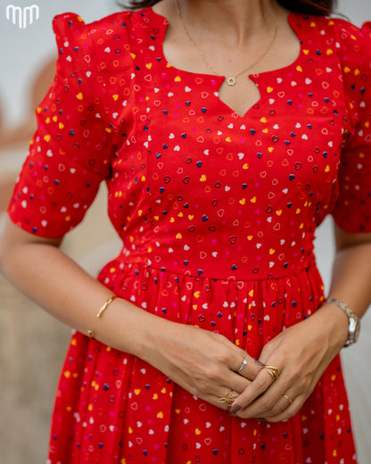 Red_Luv Maternity Maxi