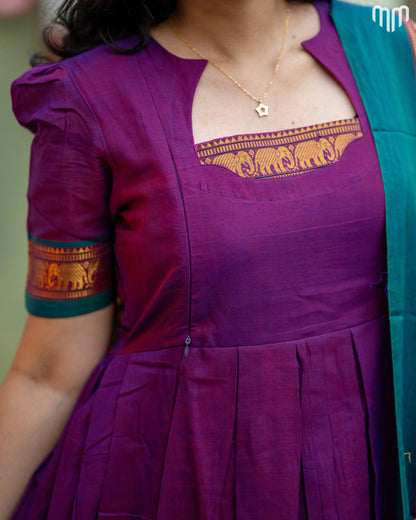 Narayanapet_V3 Maternity Maxi With Dupatta