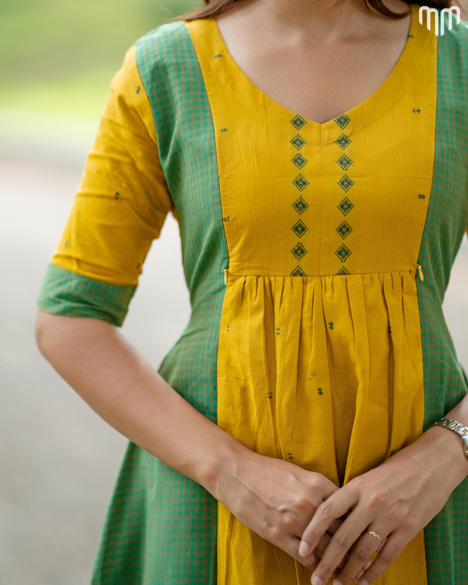 Niharika Handloom Cotton Maternity Maxi