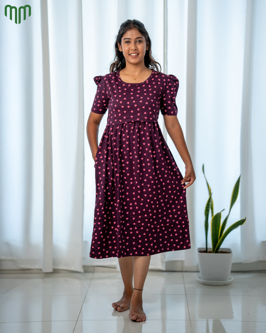 Khushi Zipless Maternity Loungewear – Calf Length