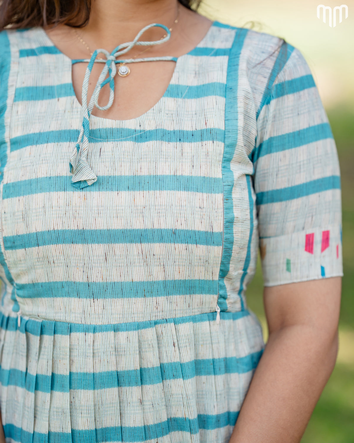 Nancy_Green Lines Maternity Maxi