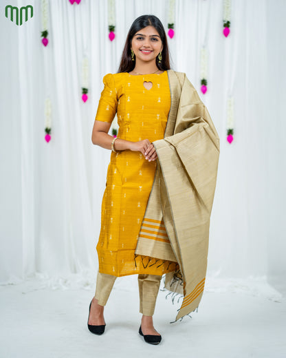 Golden_Kanmani Maternity Kurti Set