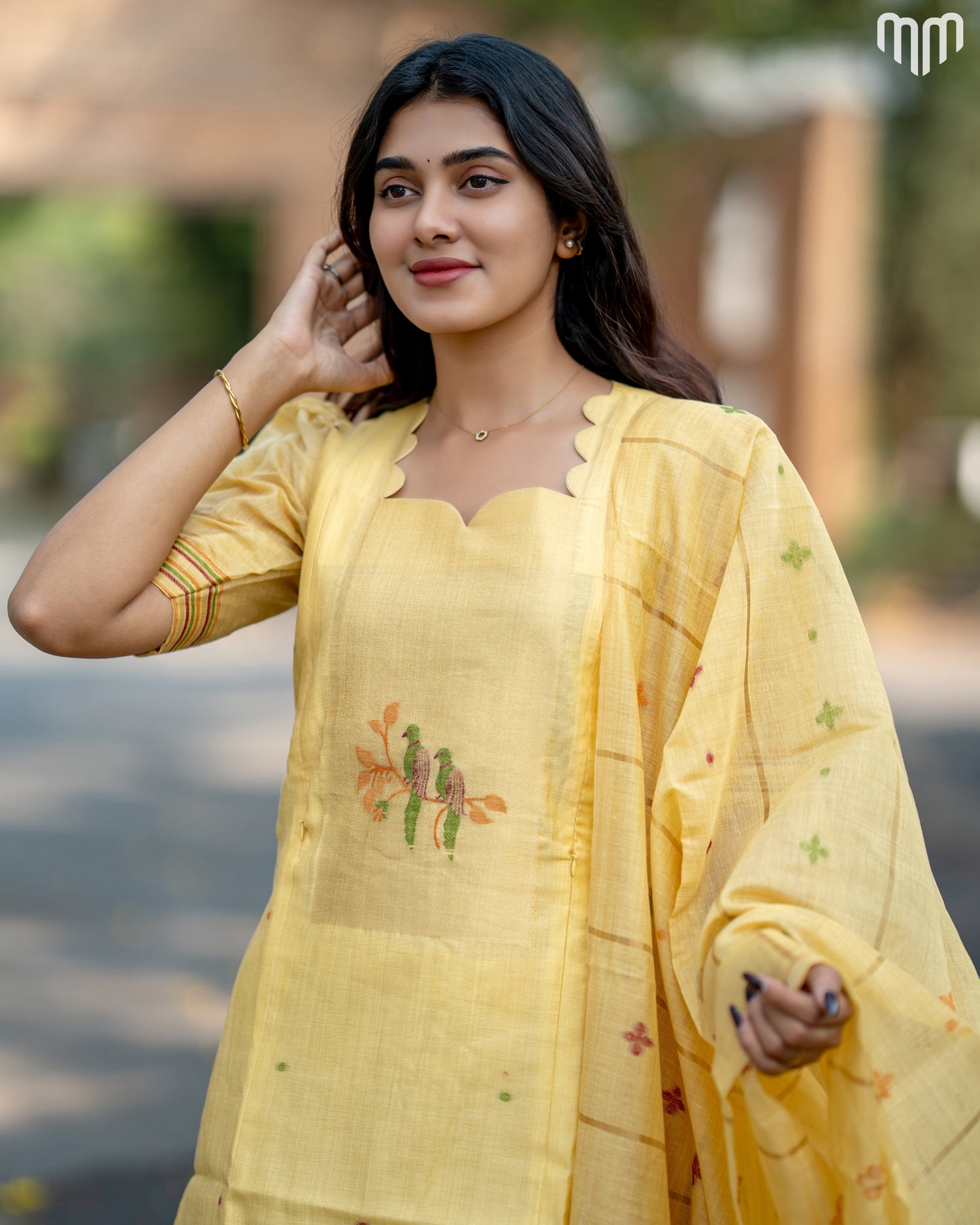 Yellow-Iris Maternity Kurti Set