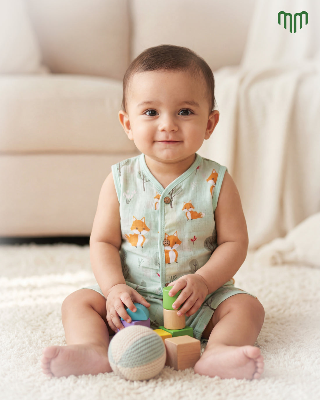 Little Fox Muslin Co-ord set