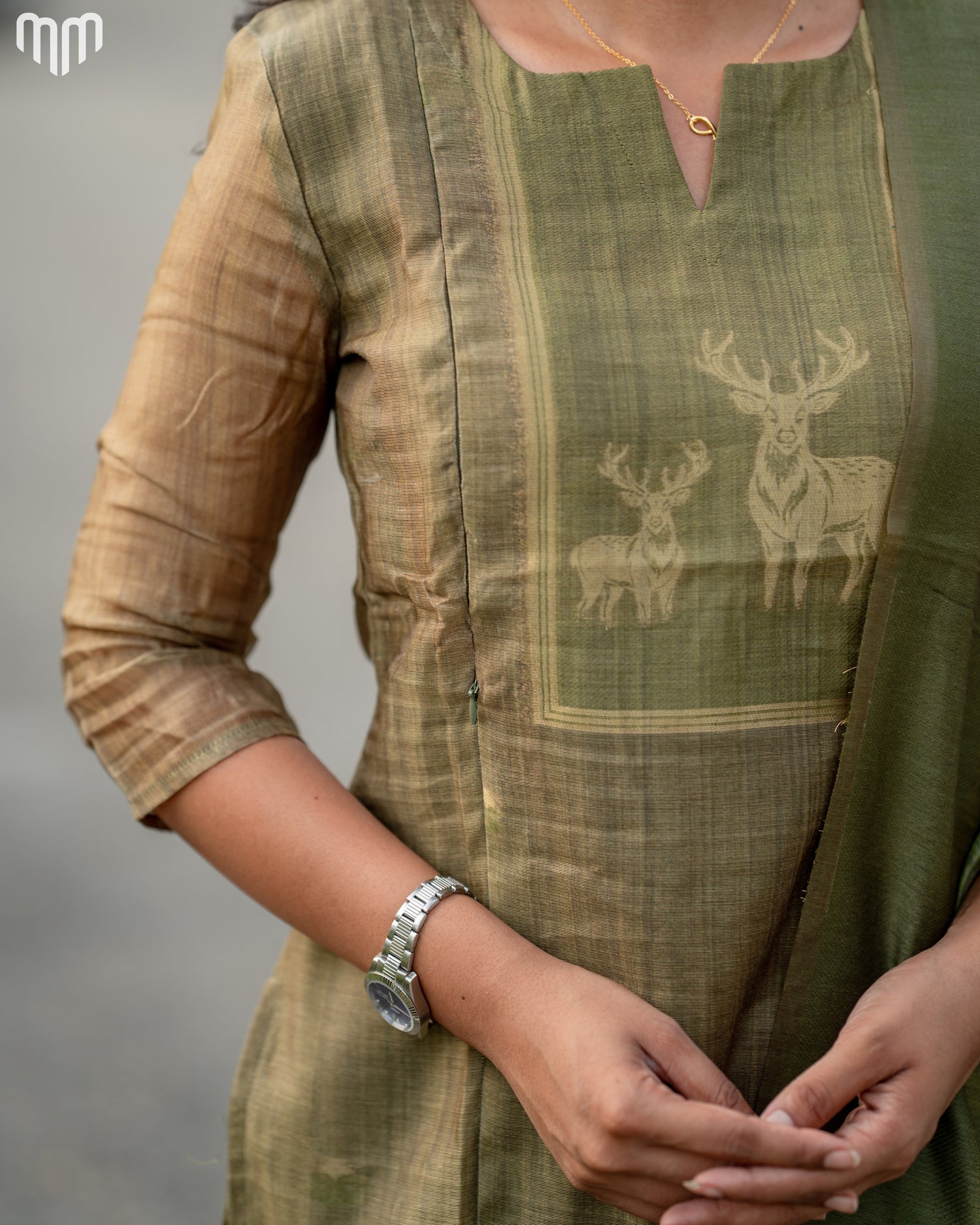 De_Olive Maternity Kurti Set - Top &amp; Dupatta
