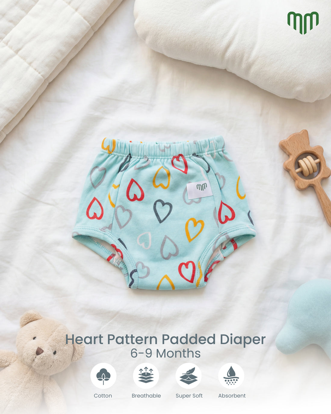 Little Heart Ultra Undies (Padded Underwear)