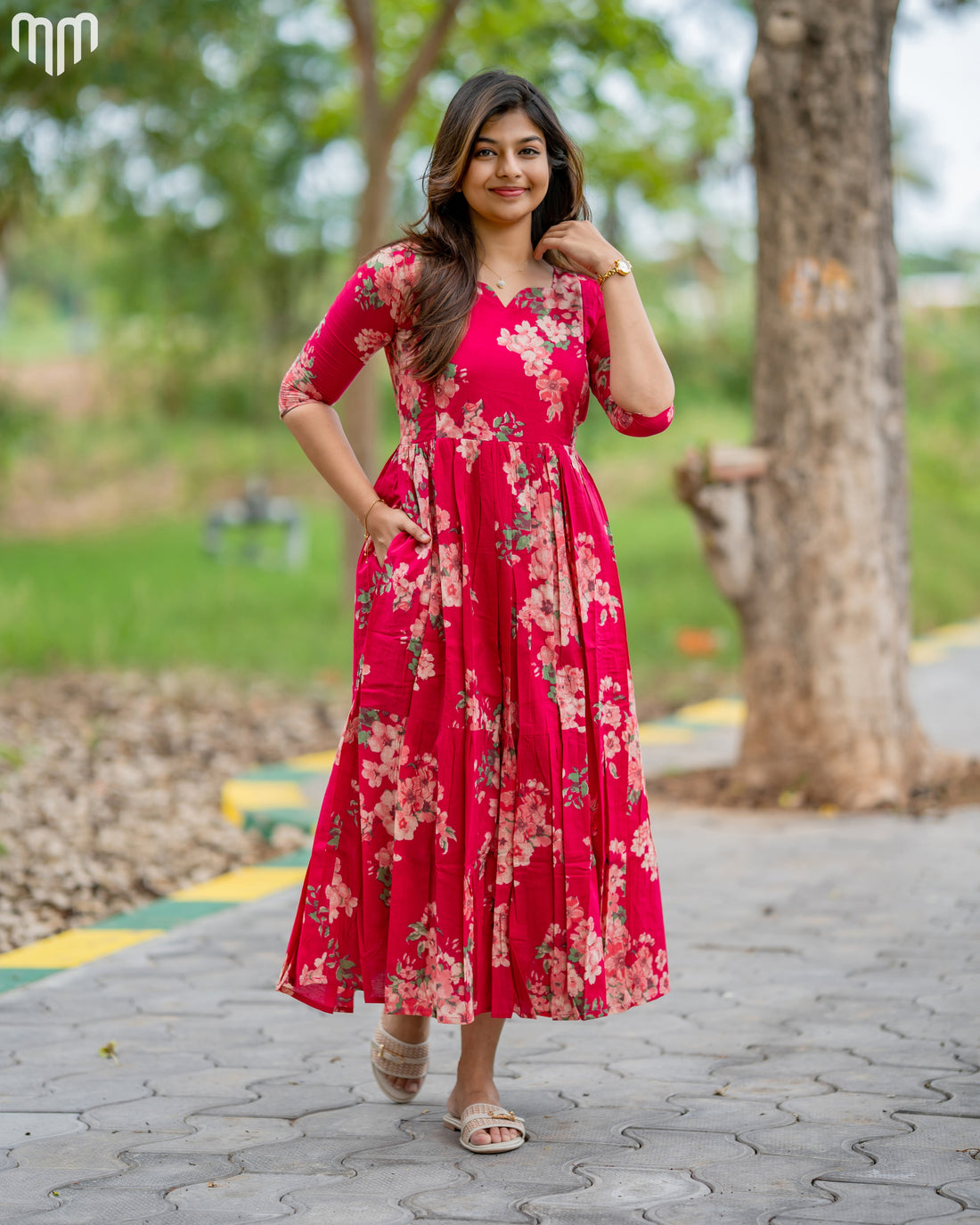 Blossom_Pink Maternity Maxi