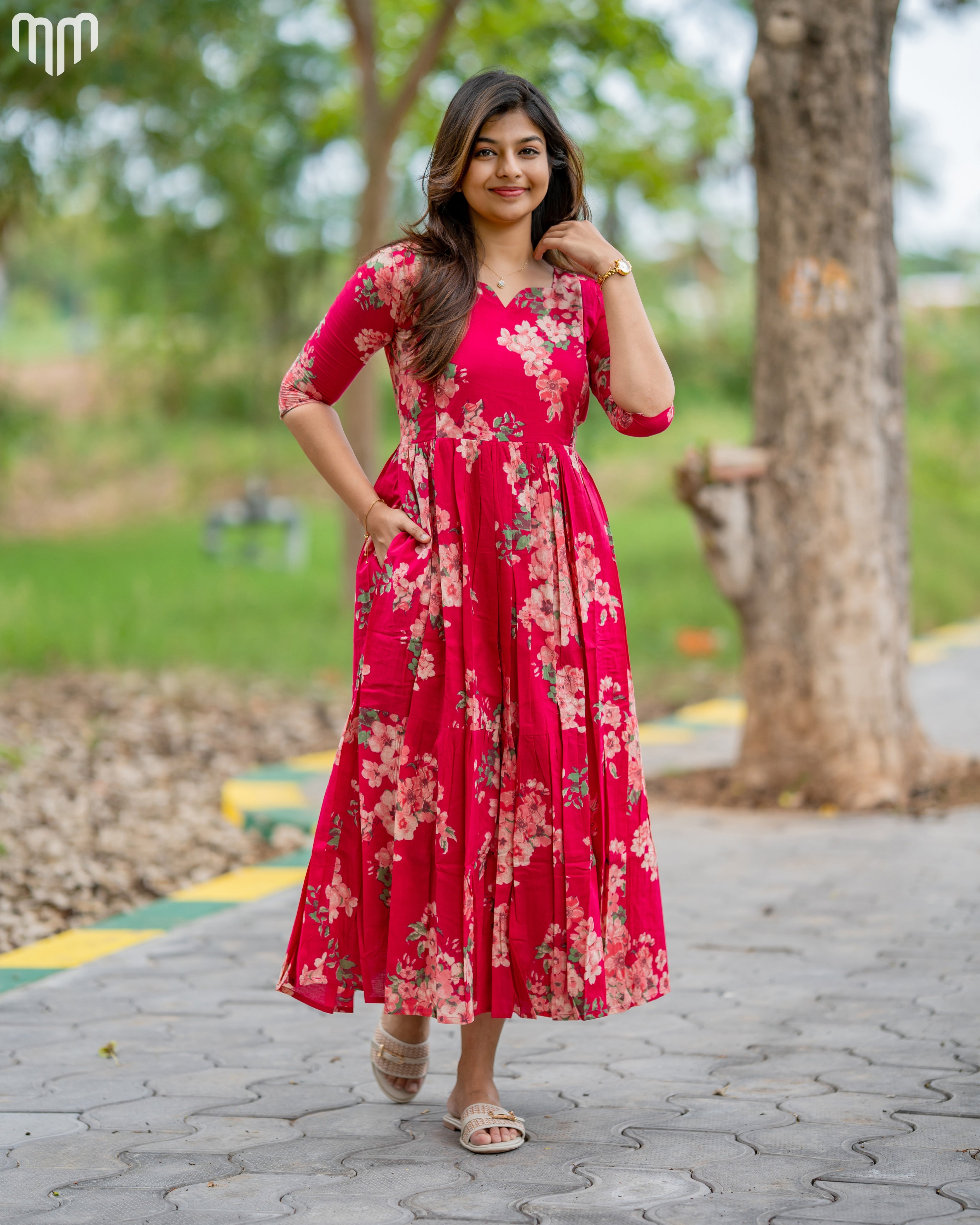 Blossom_Pink Maternity Maxi