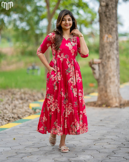 Blossom_Pink Maternity Maxi