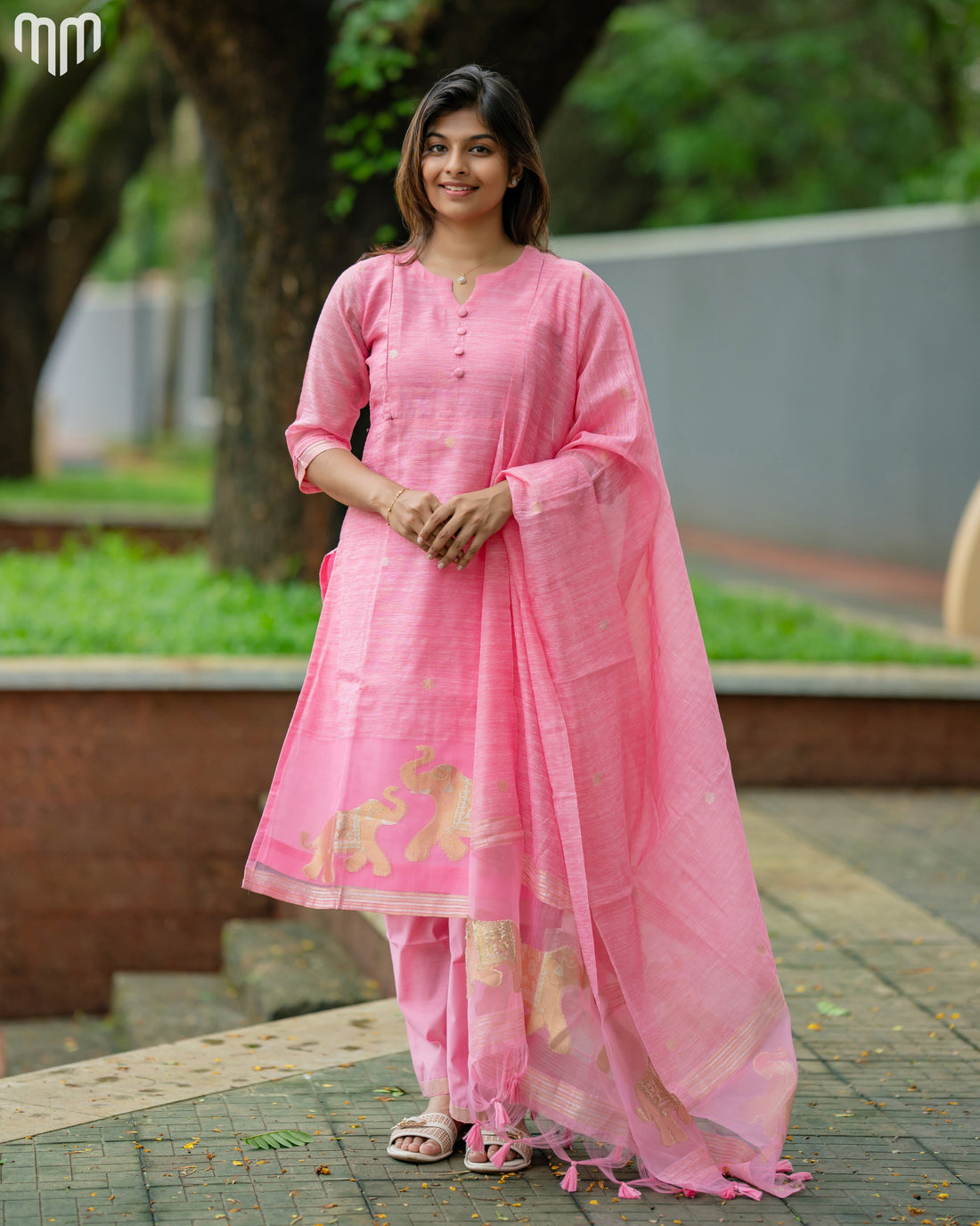 Pink-Mimee Maternity Kurti Set