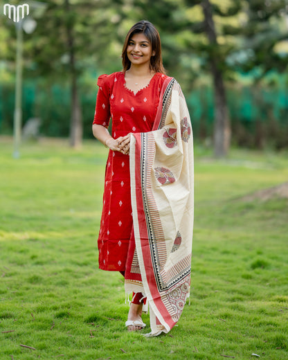 Kaaveri_V2 Maternity Kurti Set