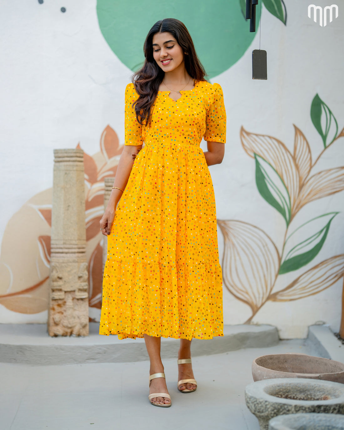 Yellow_Luv Maternity Maxi