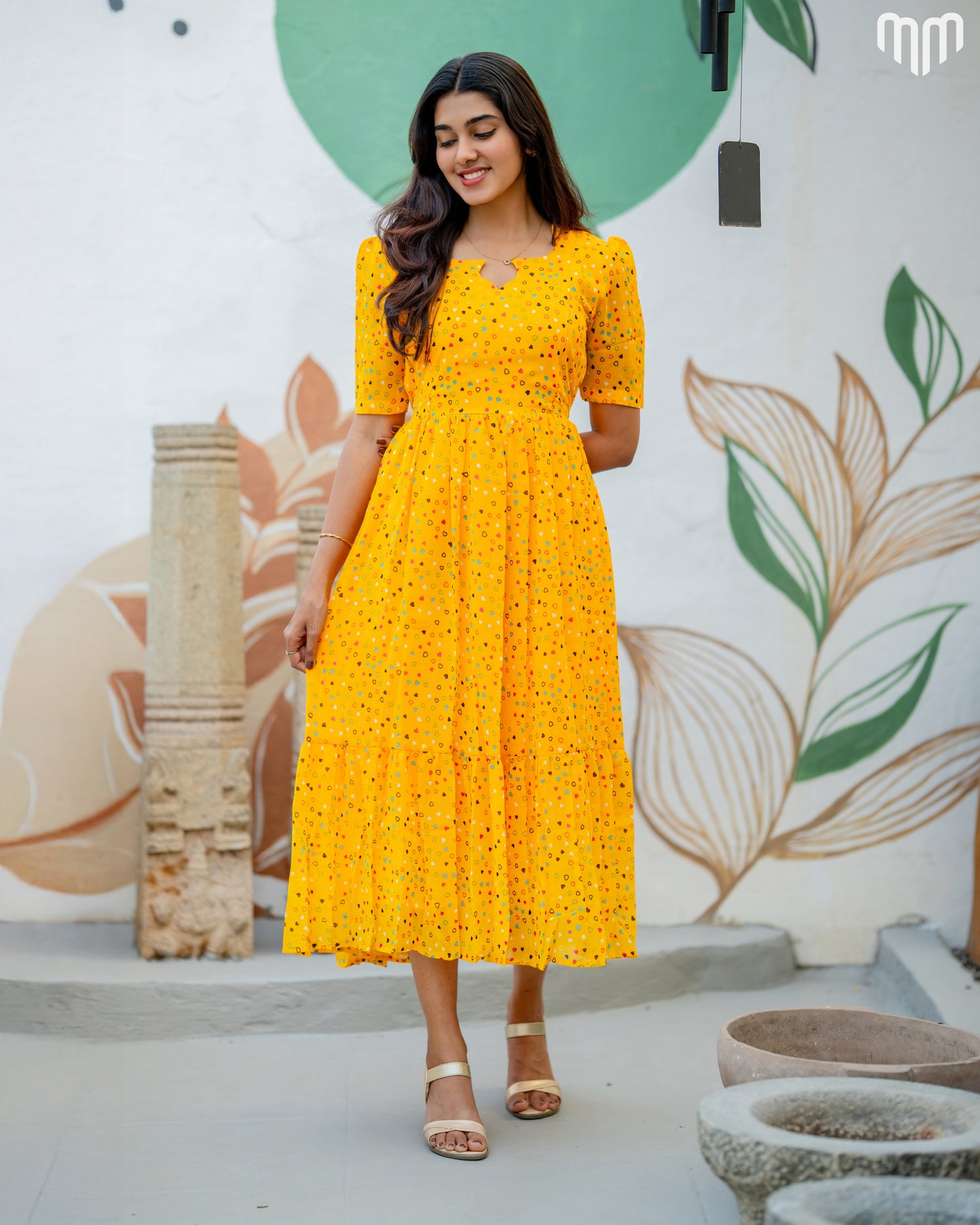 Yellow_Luv Maternity Maxi