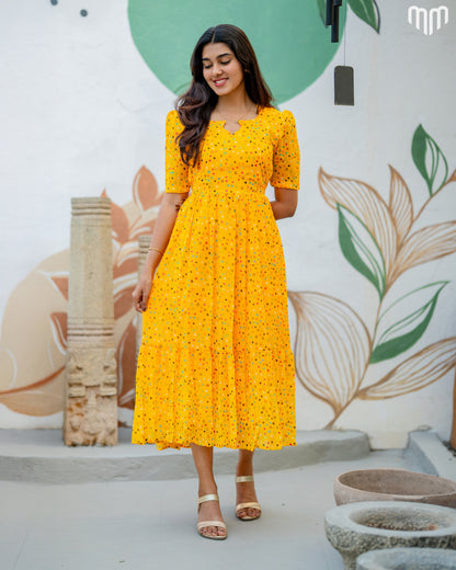 Yellow_Luv Maternity Maxi