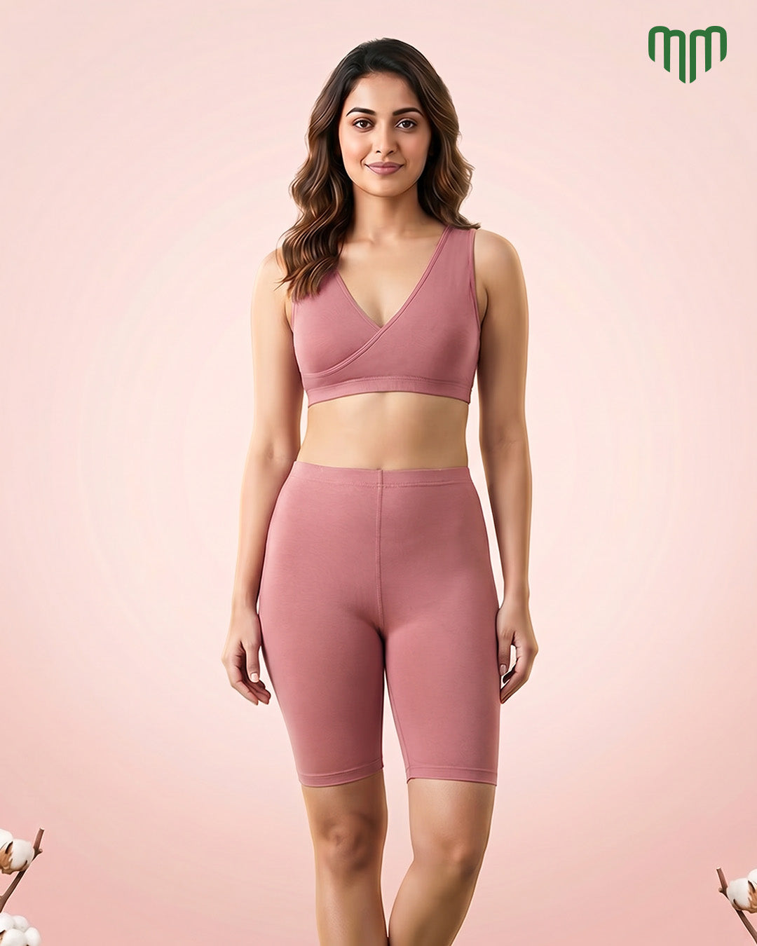 Stretchy Mumma Tights - Blush Pink