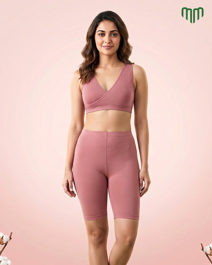 Stretchy Mumma Tights - Blush Pink