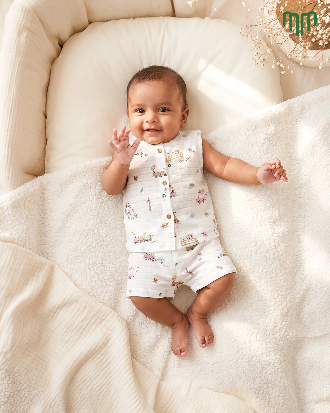 Little Ride Muslin Sleeveless Top &amp; Short