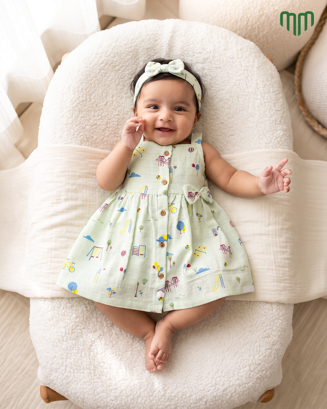 Little Play Muslin Sleeveless Frock