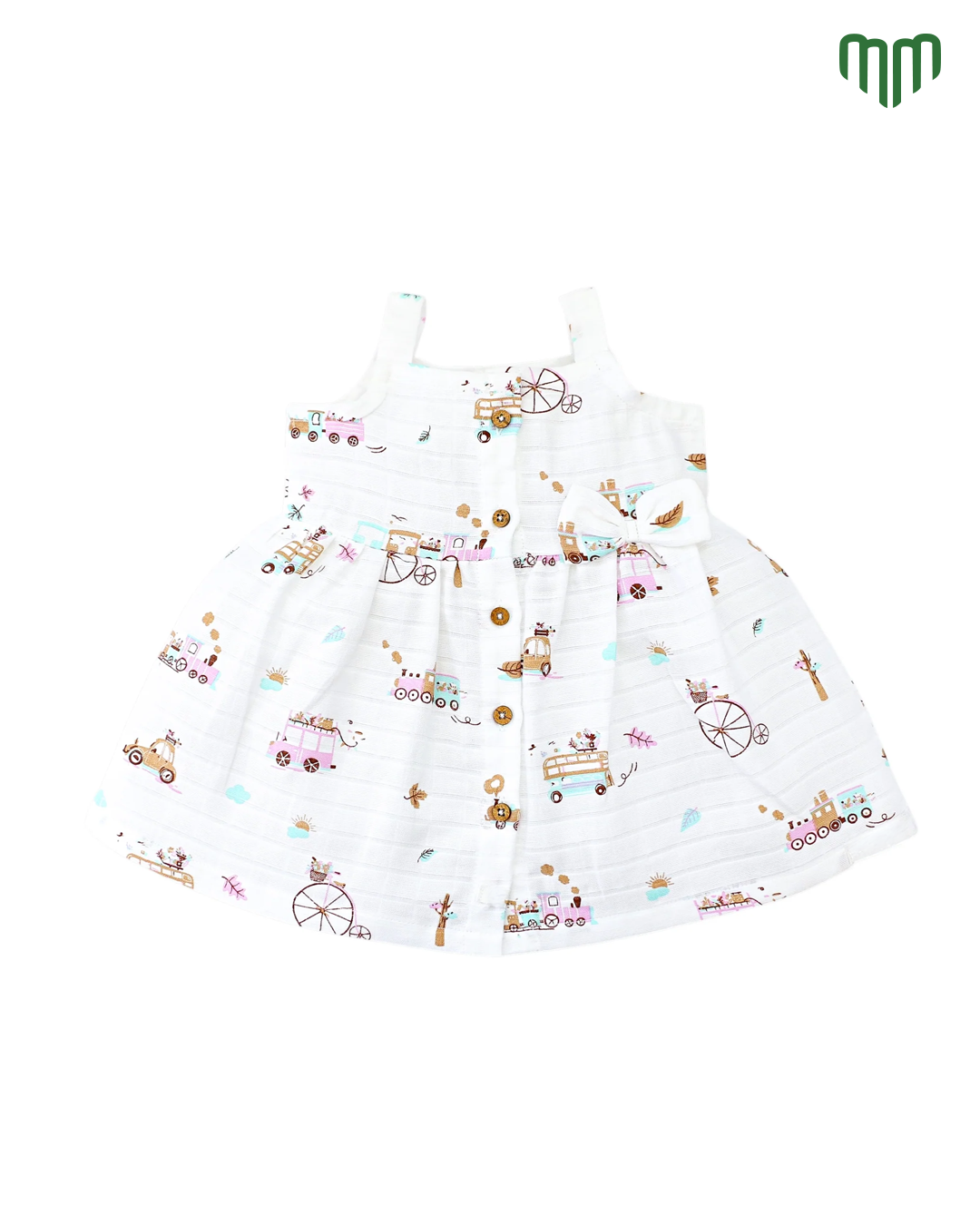 Little Ride Muslin Sleeveless Frock