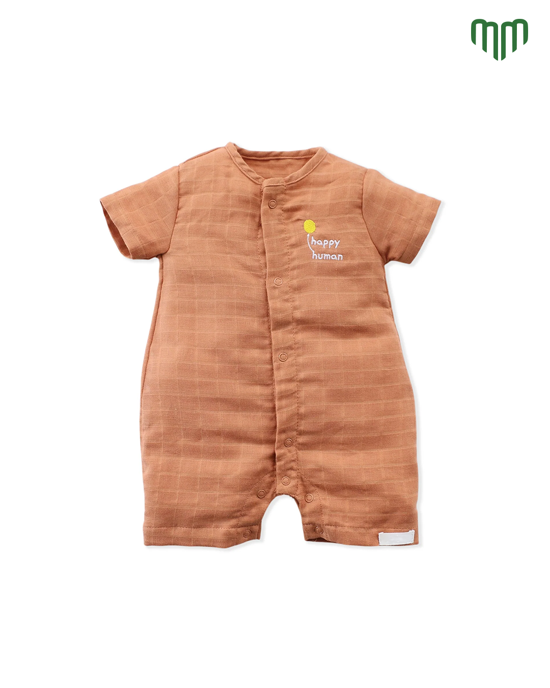 Little Happy Human Muslin Solid Romper