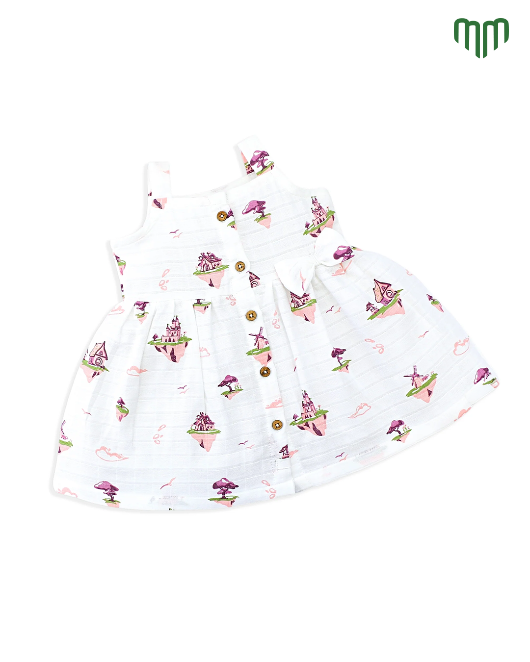 Little Happy Muslin Sleeveless Frock