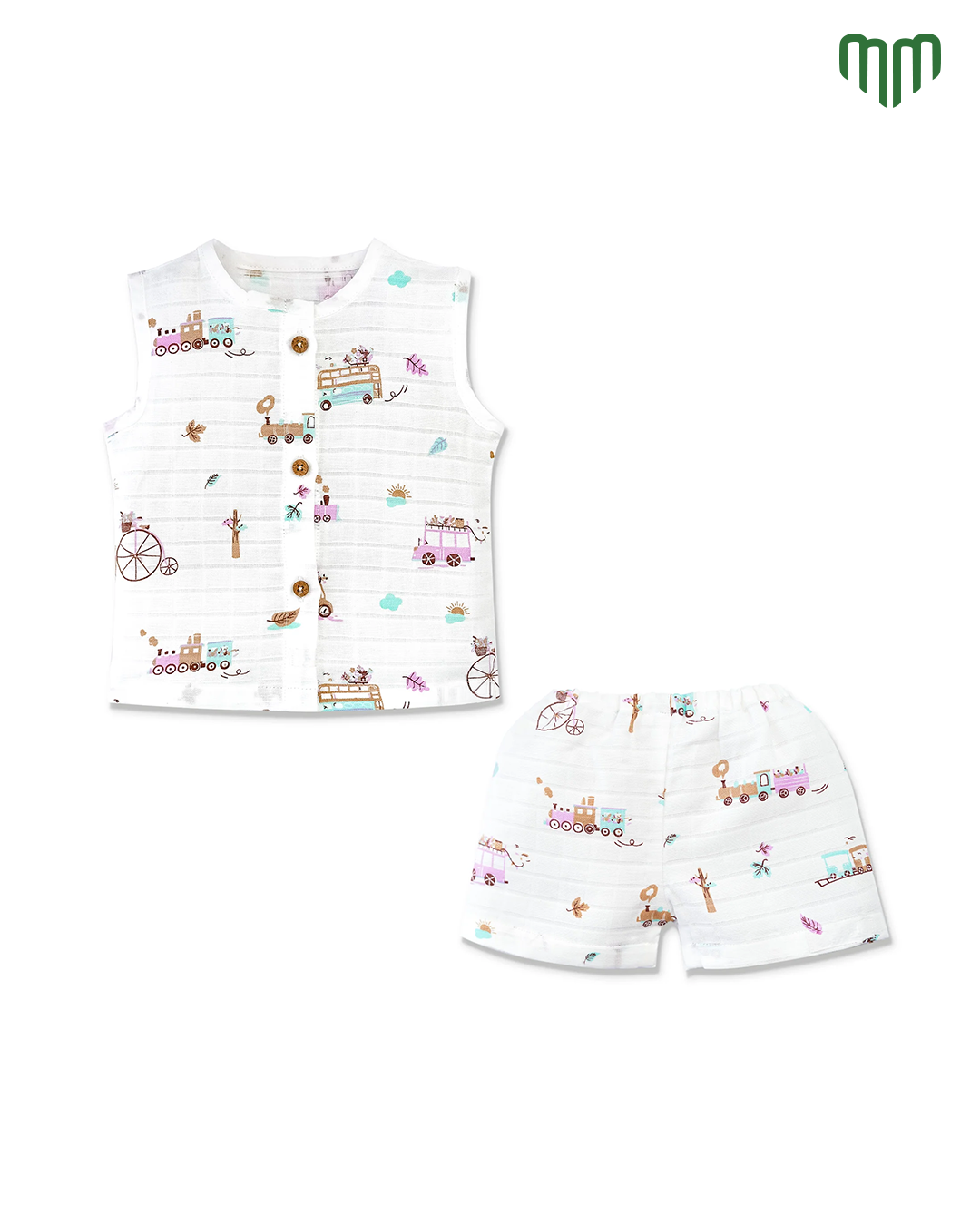 Little Ride Muslin Sleeveless Top &amp; Short