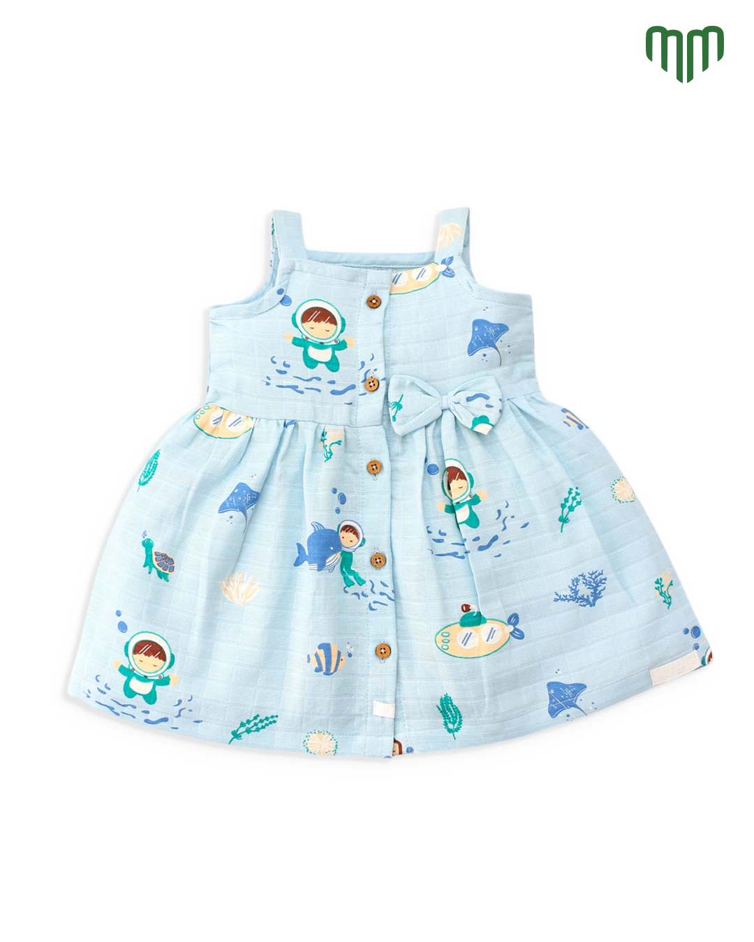 Little Swim Muslin Sleeveless Frock