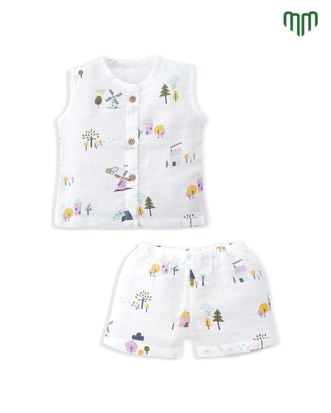 Little Wind Muslin Sleeveless Top &amp; Short