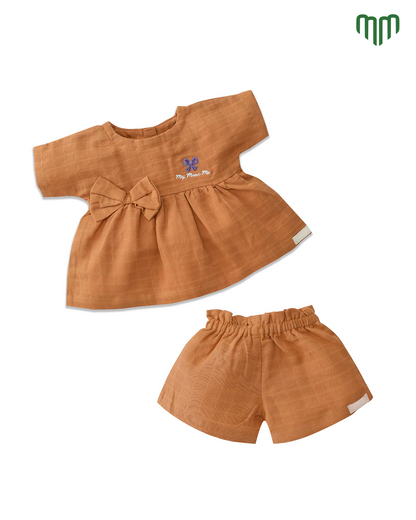 Little Muslin Mini Me Girls Solid Co-ord set