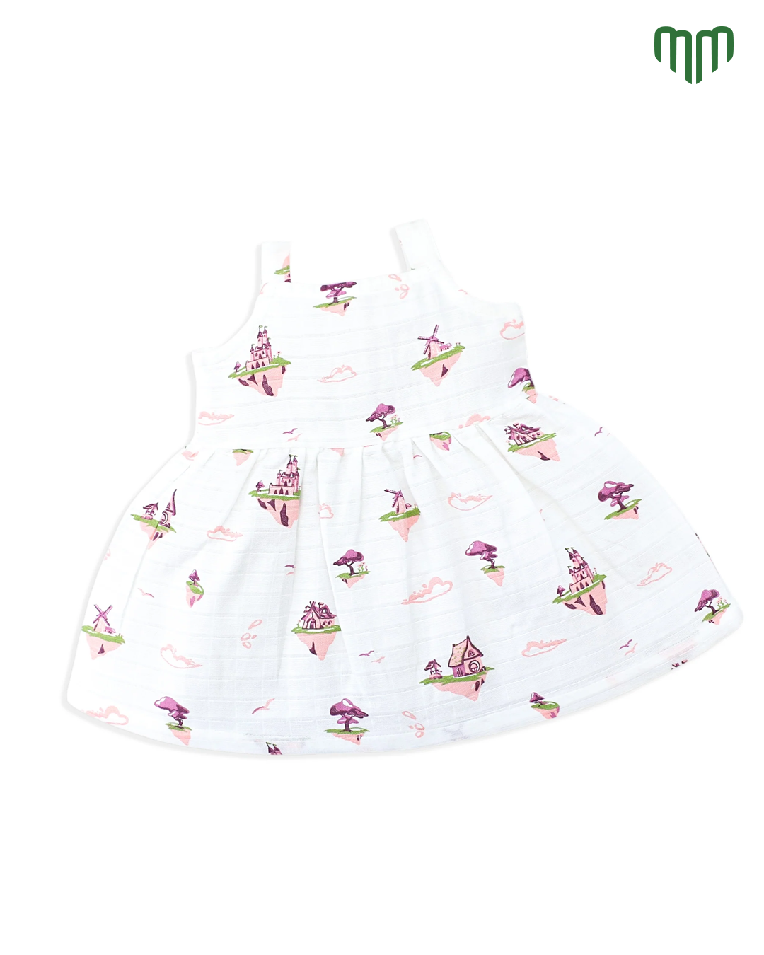 Little Happy Muslin Sleeveless Frock