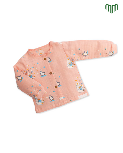Little Penguin Muslin Full Sleeve Top &amp; Pant