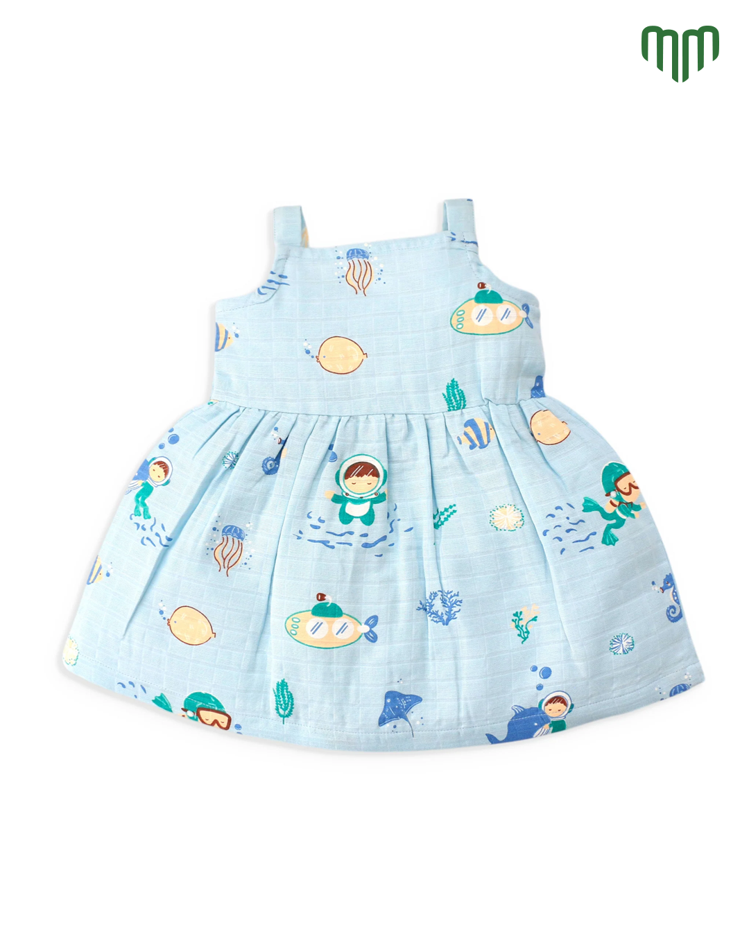 Little Swim Muslin Sleeveless Frock