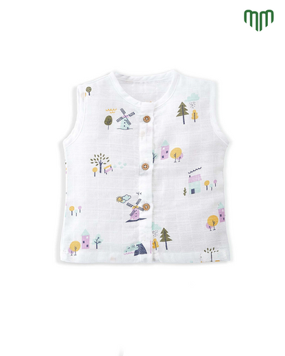 Little Wind Muslin Sleeveless Top &amp; Short