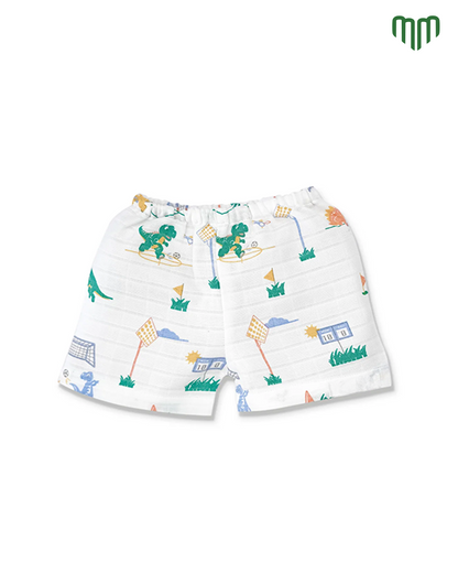 Little Dino Muslin Sleeveless Top &amp; Short