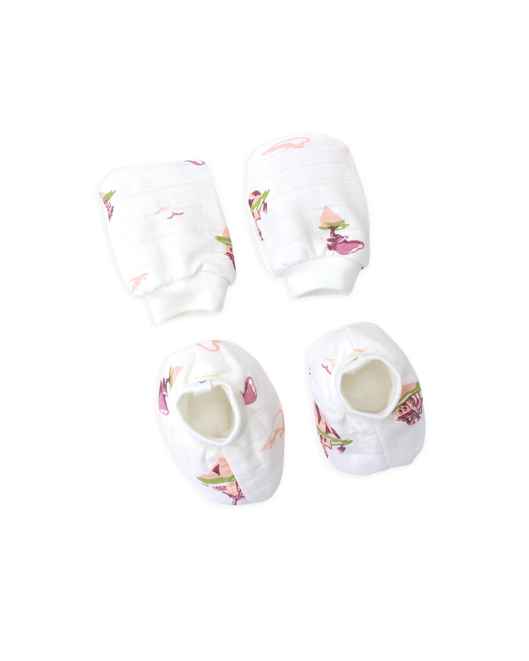 Baby Mittens and Booties - 6 Pack Set