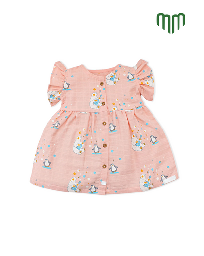 Little Penguin Muslin Frill Frock