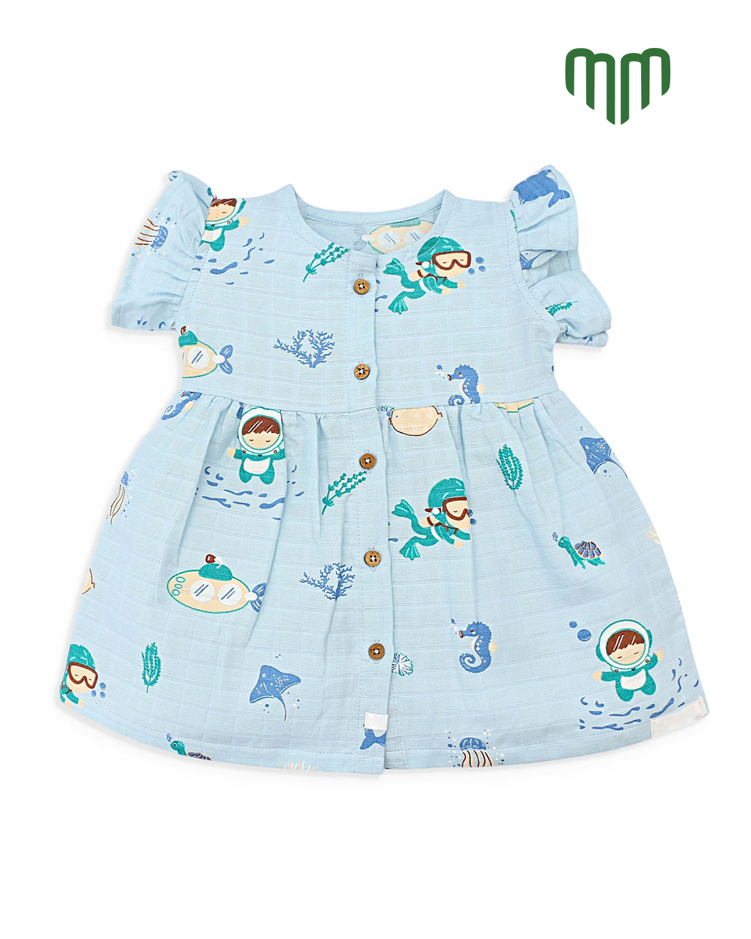 Little Swim Muslin Frill Frock